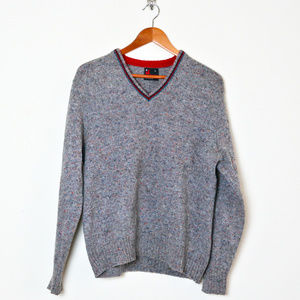 VINTAGE 60's V-neck Donegal Sweater